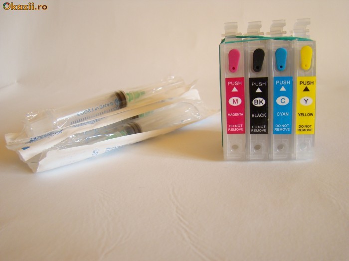 Cartuse autoresetabile Epson T0711-714 plus cerneala foto mare
