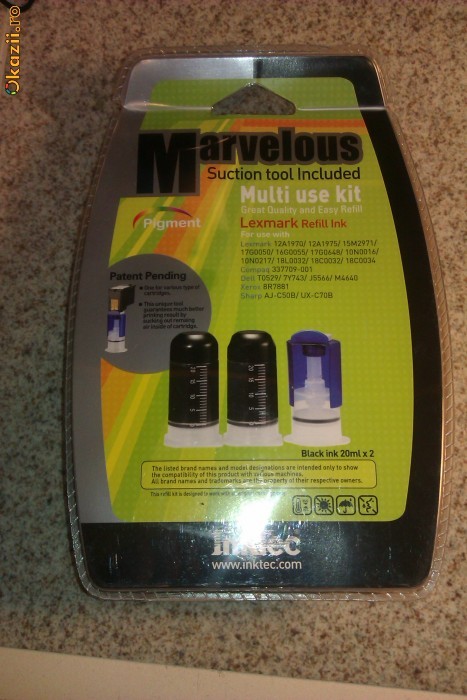LEXMARK REFILL NEGRU foto mare