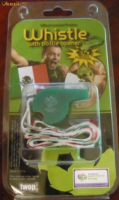 Fluier + Desfacator de sticle .2006 FIFA WORLD CUP original ! foto mare