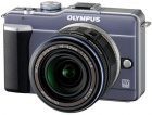 Olympus E-PL1 Kit EZ-M1442L - Albastru Bonus: Card 8GB Verbatim + Geanta Foto + Minitrepied foto mare