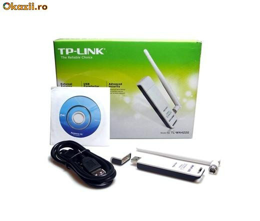 Receptor Wirelass TP-LINK TL-WN422G +Driver