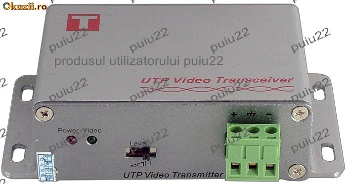 Transmitator video activ pe cablu UTP (Video Balun)-0771 foto mare