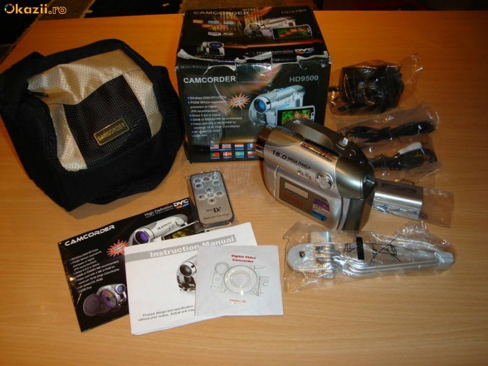 Vand camera video DVC.HD9500.nou nout adus din olanda cu toate componentele foto mare