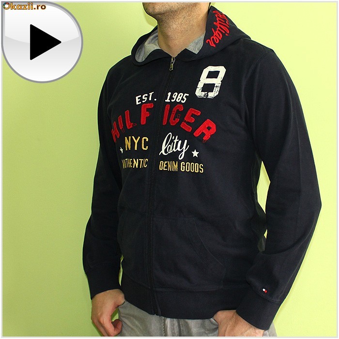 *** Bluza / Trening cu Gluga TOMMY HILFIGER, 12-14 Ani, 20 Ani, 100% AUTENTIC, T7100374 *** foto mare
