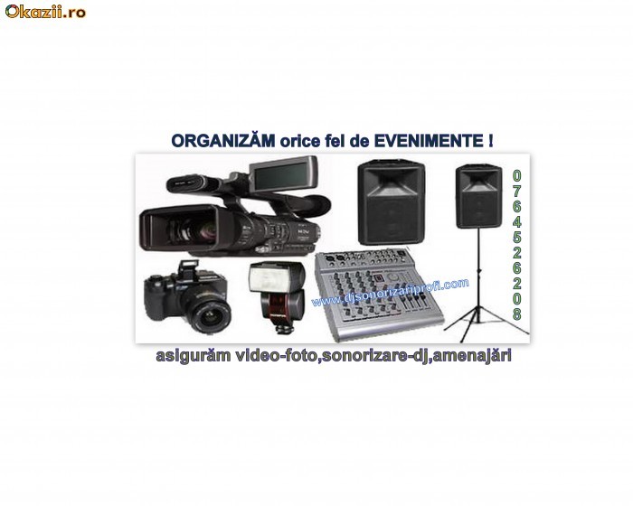 Organizari evenimente, DJ-SONORIZARI, FILMARI VIDEO, FOTO, DJ, Sonorizare foto mare