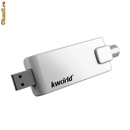 Tuner TV Kworld UB490-A, USB 2.0 foto mare