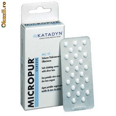 Tablete Micropur Classic MC 1T-4x25 tablete foto mare