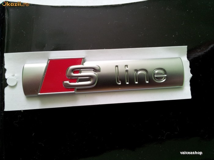 Emblema / Placuta Sline / S-line Audi Originala foto mare