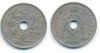+ Moneda Belgia 25 centimen 1921 +