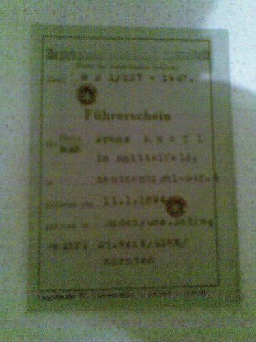 Permis de conducere german ww2 foto mare