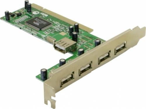 Placa PCI cu 4+1 Porturi USB 2.0 - 89028 foto mare
