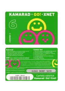 CARTELA  CONNEX KAMARAD 6 USD  ** foto