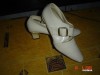 ***S-au ieftinit,,Pantofi retro de mireasa alb-crem nr.39
