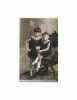 K FOTO 63 Doi copii in studio de epoca -1928 -Olteanu Campina