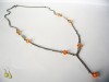 Colier hand-made cu diamante acrilice