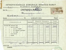 RFL 1941 Document evreiesc timbru fiscal local R Sarat foto
