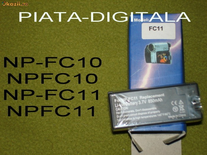 Acumulator Li-Ion NP-FC10 NP-FC11 ptr camere Sony foto mare