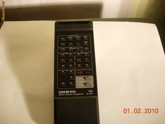 Telecomanda preamplificator/amplificator Onkyo 2 foto mare