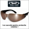 Ochelari de soare Rider Driving Mirrored - OCHELARI PENTRU CONDUS ! - produsi de Global Vision - SUA ; Cadou : un sacule