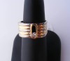 Inel designer italian aur 18K, 8.7g, model UNICAT cu DIAMANT care se plimba in montura !!