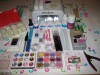 KIT COMPLET UNGHII FALSE 320, SET MANICHIURA, LAMPA UV 36W CU TEMP 2 MIN, 3 GELURI UV, PRIMER, TOPCOAT, CLEANER, REMOVER GEL, CARUSELE FIMO, PILE, etc