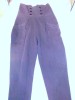 pantaloni cu tur lasat si talia inalta h&m marimea 36