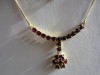 GRANATE -COLIER VINTAGE AUR