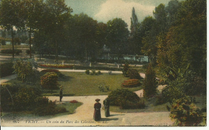 Vichy - parcul Celestin, 1913 foto mare.