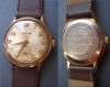 ceas mecanic elvetian ARLON, anii 50, placat cu aur, pt colectionari