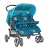 CARUCIOR LANDOU DE GEMENI TWIN Blue Get the World (pozitii alaturate)- geanta de carucior inlclusa