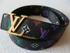CUREA LOUIS VUITTON NEGRU CU SEMNE COLORATE FATA-VERSO REPLICA