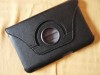 Husa rotativa din piele pentru Samsung Galaxy Tab 2, 7 P3100, P3110. Culoare neagra!