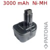 Acumulator baterie 12V, 3000mAh, Ni-MH, compatibile Dewalt - Black & Decker - ELU si Wuerth