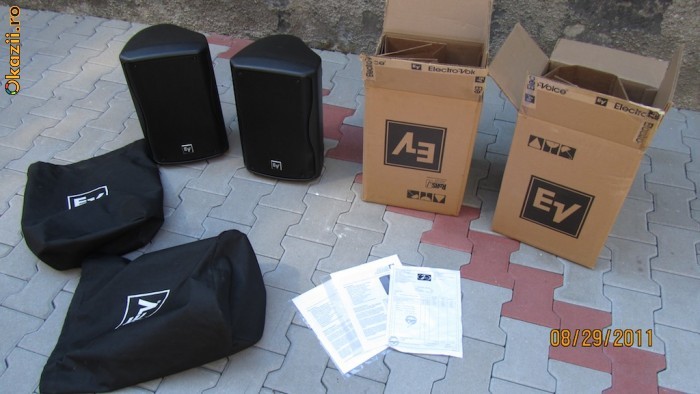 boxe electro voice electro-voice EV zxa1 active + huse EV originale foto mare boxe electro voice electro-voice EV zxa1 active + huse EV originale foto mare